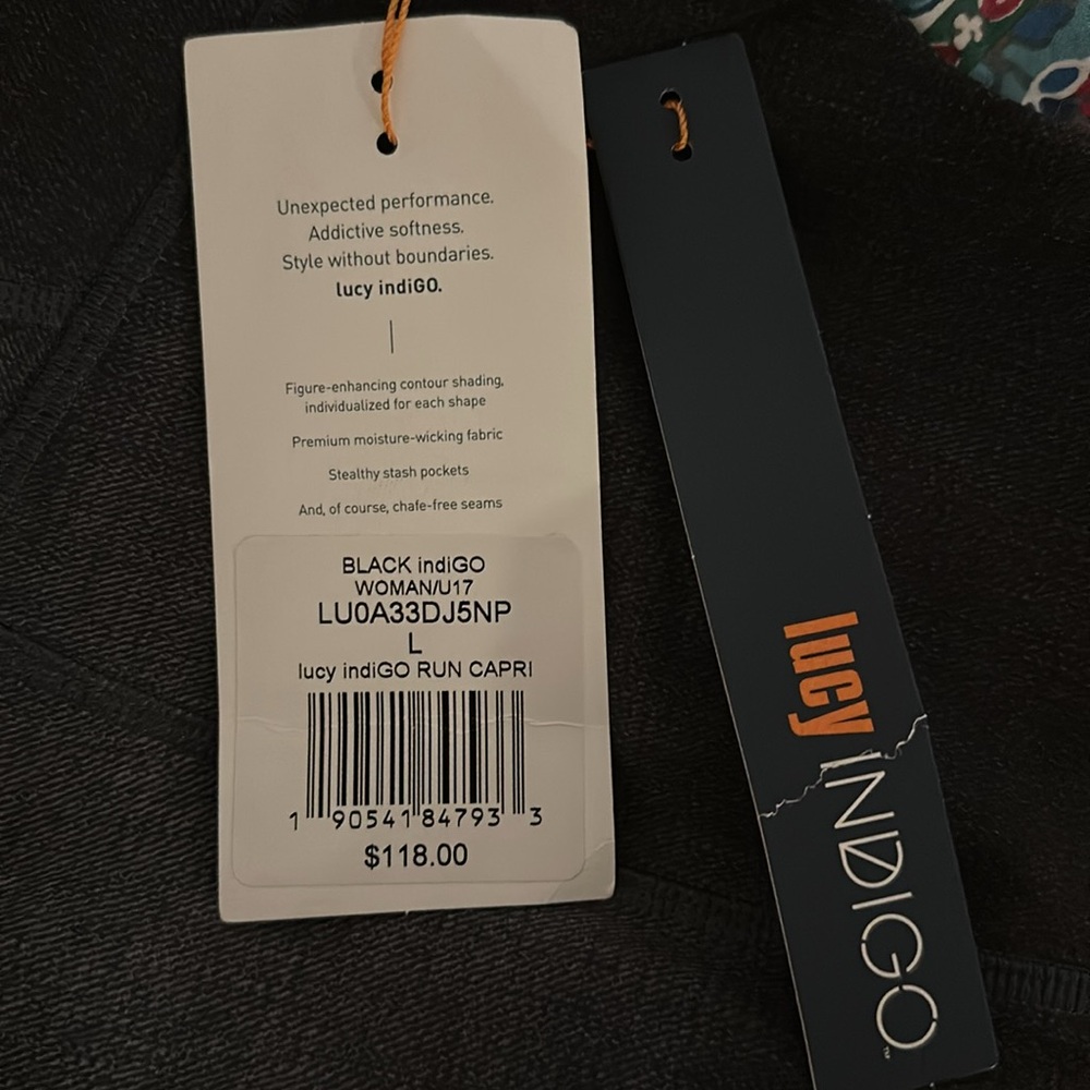 Lucy Gray and Black Slim Fit Leggings - Picture 7 of 7